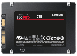 An image of the Samsung 860 PRO SSD.