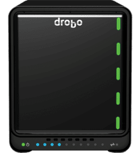 Image of Drobo 5N2 NAS device.